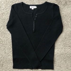 Molly Bracken Rib-Knit Top.